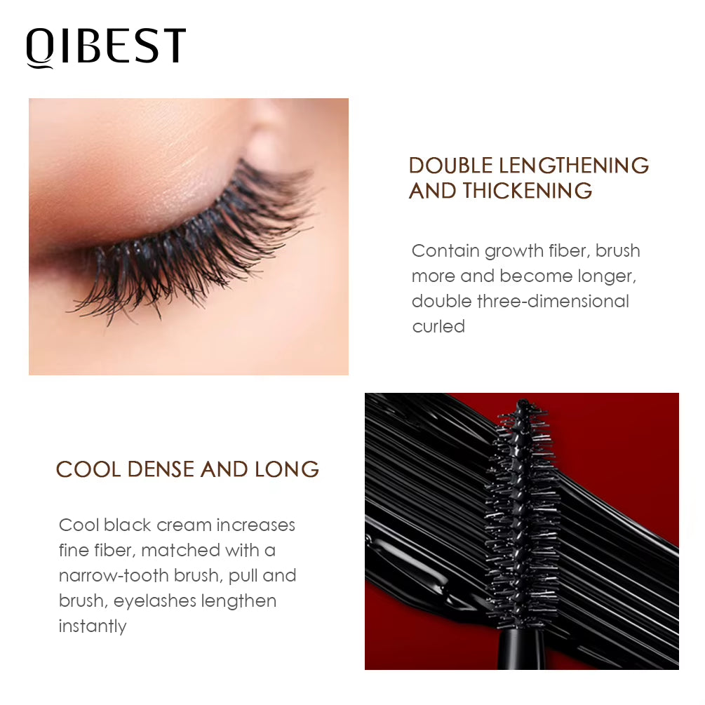 Waterproof Mascara Black Eye Makeup Rimmel 4D Eyelash Cosmetics Curling Thick Mascara Eyelashes Silk Fiber Volume Mascara