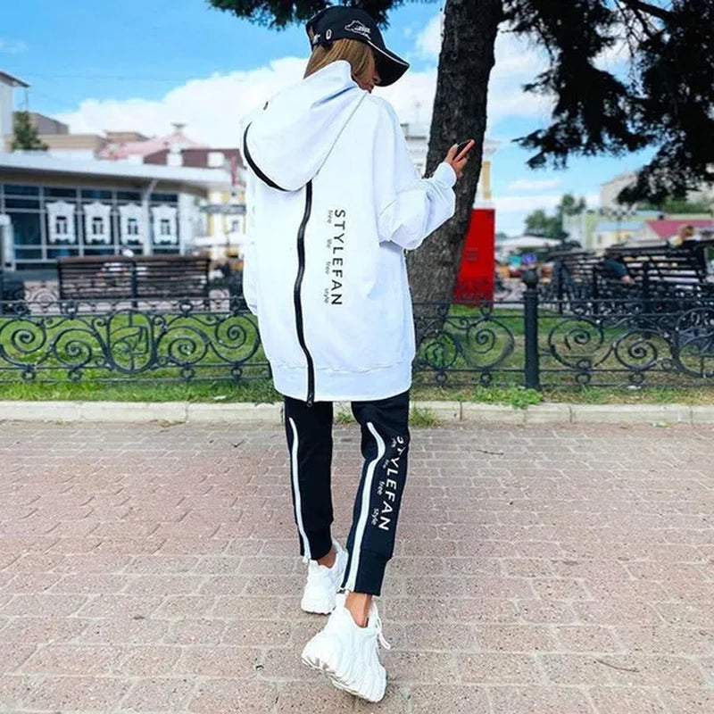 2023 Fashion Women Track Suits Sports Wear Jogging Suits Ladies Hooded Tracksuit Set Clothes Hoodies+Sweatpants Sweat Suits