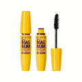1Pc Black Mascara Thickening, Lengthening, Curling, Waterproof Liquid Fiber Mascara