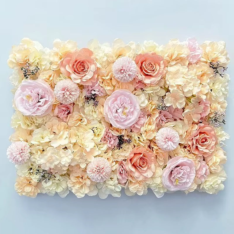 Wedding Decorative Flower Wall Silk Artificial Flowers Home Decoration Accessories Party Backdrop Photography Props Customized