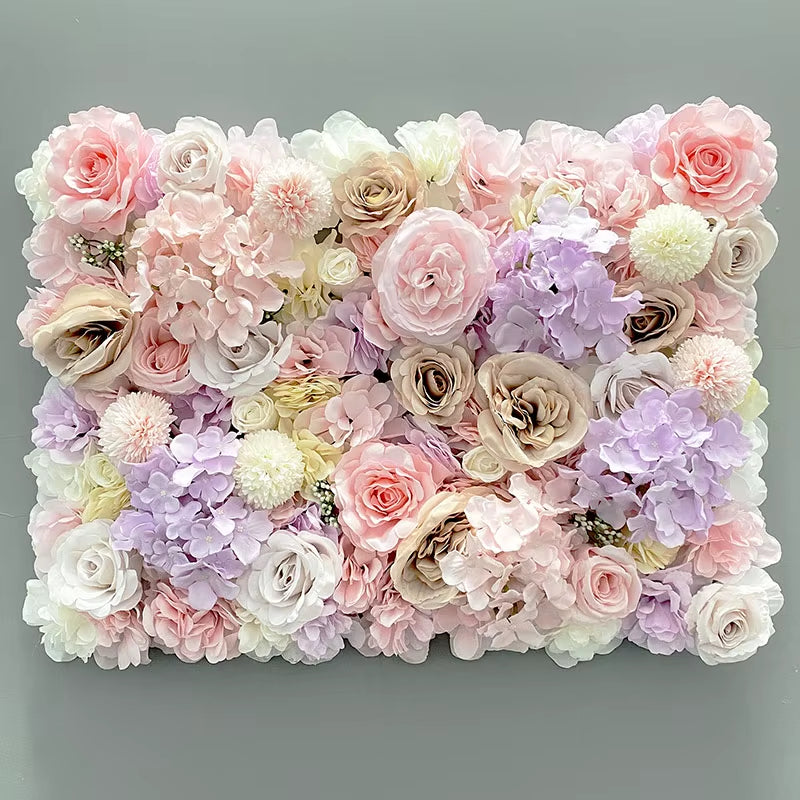Wedding Decorative Flower Wall Silk Artificial Flowers Home Decoration Accessories Party Backdrop Photography Props Customized