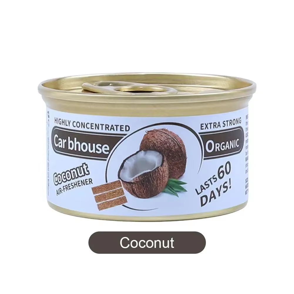 Car Air Freshener 17 Kinds Scent Organic Cans Wood Blocks Aromatherapy Car Freshener Long-Lasting Odor Eliminator Essential