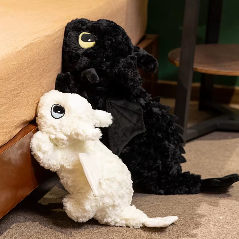 Toothless Dragon Plush Body Pillow Little Flying Dragon Stuffed Cushion Toothless Peluches Pillow Sleeping Back Cushion Decor