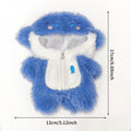 Kawaii Shark Onesie for Mini Doll 17Cm Cute Plush Doll'S Clothing Outfit Labubu Ldol Dolls Clothing Accessories