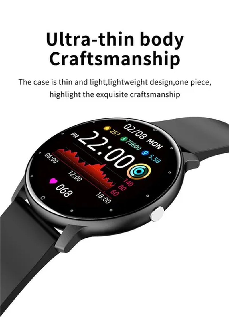 LIGE 2024 Smart Watch Ladies Full Touch Screen Sports Fitness Watch IP67 Waterproof Bluetooth for Android Ios Smart Watch Female