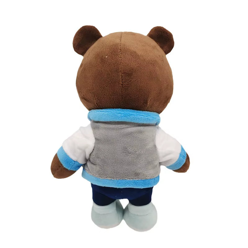 Kawaii Kanye Dropout Bear Teddy Bear Plush Toys Kanye West Graduation Soft Stuffed Home Room Decor Dolls for Kid Birthday Gift