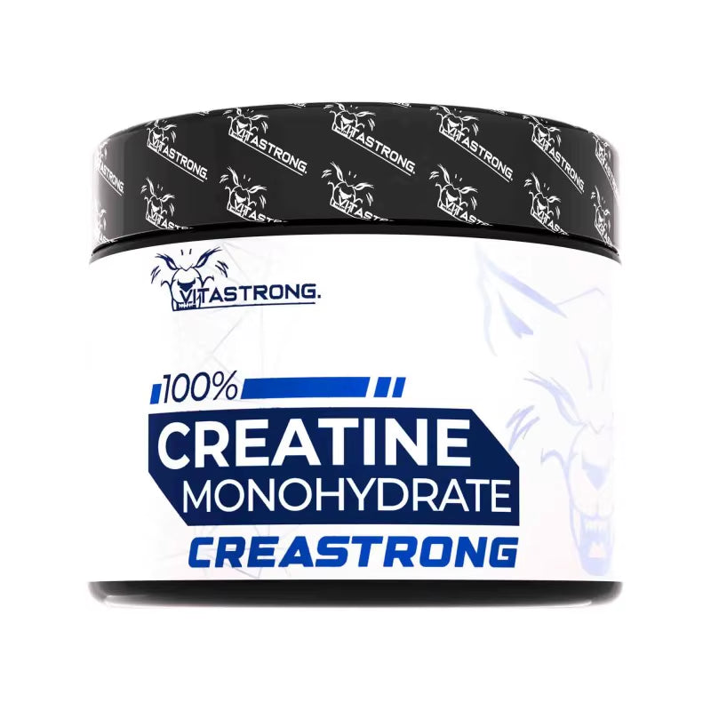 Creatine Monohydrated Creatine 3000Mg Creastrong Pure, Creatine Powder without Additives for Pre, Intra, Post Workout, Alternative to Creatine Capsules and Tablets, Creatine Vitastrong 250G Soluble and Certified