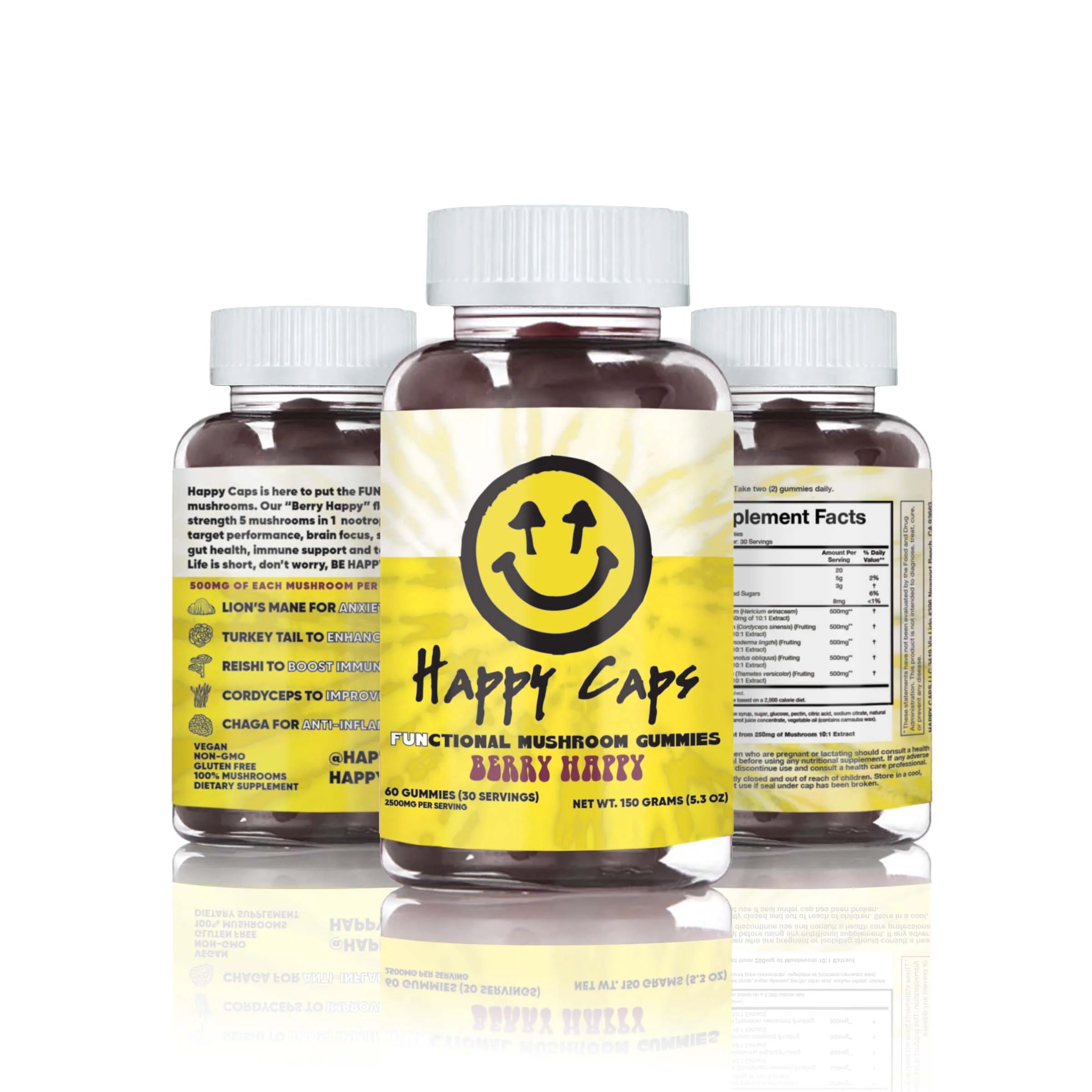 Functional Mushroom Gummies - Berry Happy
