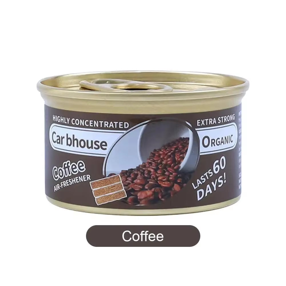 Car Air Freshener 17 Kinds Scent Organic Cans Wood Blocks Aromatherapy Car Freshener Long-Lasting Odor Eliminator Essential